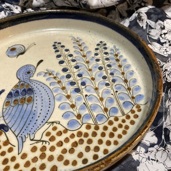 Ken Edwards El Palomar Mexico Tonala 10" deep  plate Tonala - Picture 8 of 10